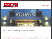 Tablet Screenshot of aaa1signs.com